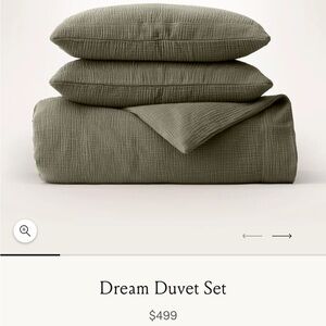 Boll & Branch Dream Duvet Set Juniper King / Cal King